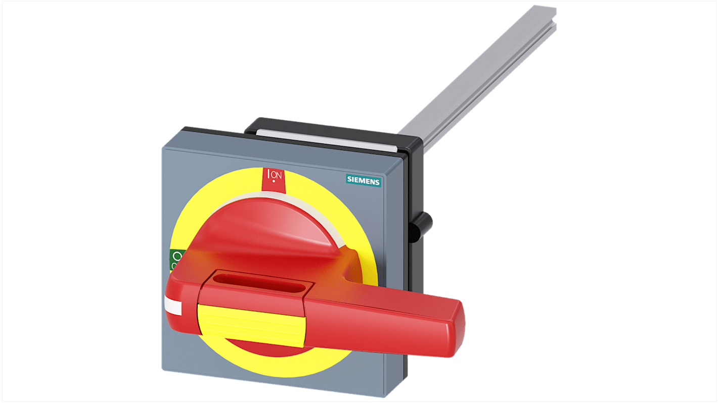 Manopola rotante Siemens 8UD1141-3AF25, Rosso/Giallo, 100mm, per 3KF misura 3