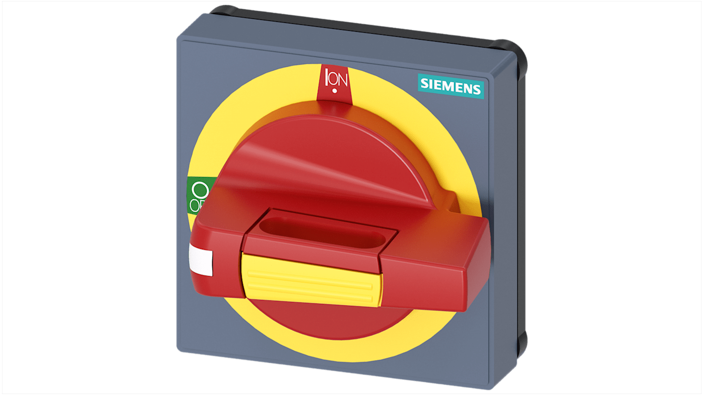 Siemens SENTRON für 3KD Größe 1 und 2, 3KF Größe 1, Griff rot/gelb 45mm, IP 65