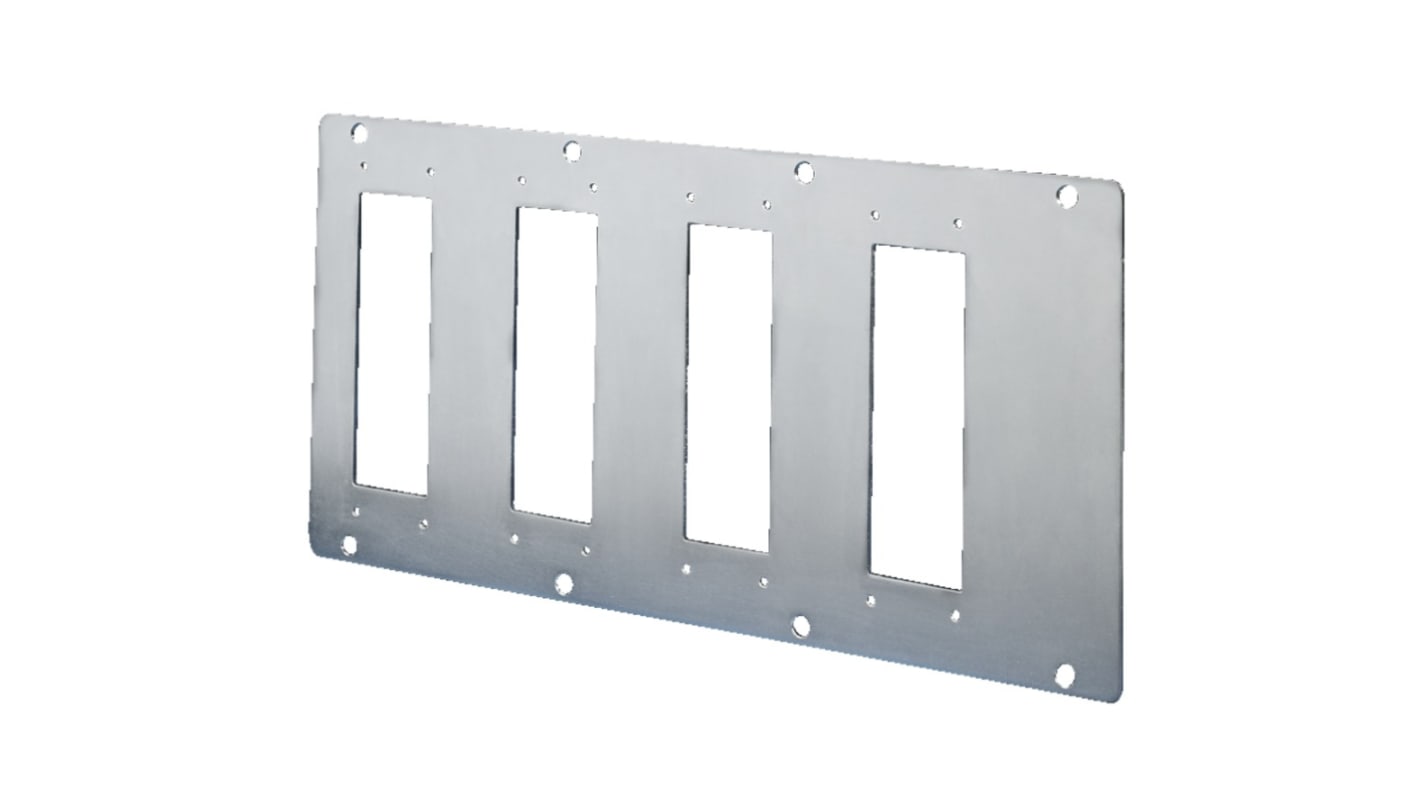 Rittal TS Series Steel Module Plate for Use with 24 Pole Connectors