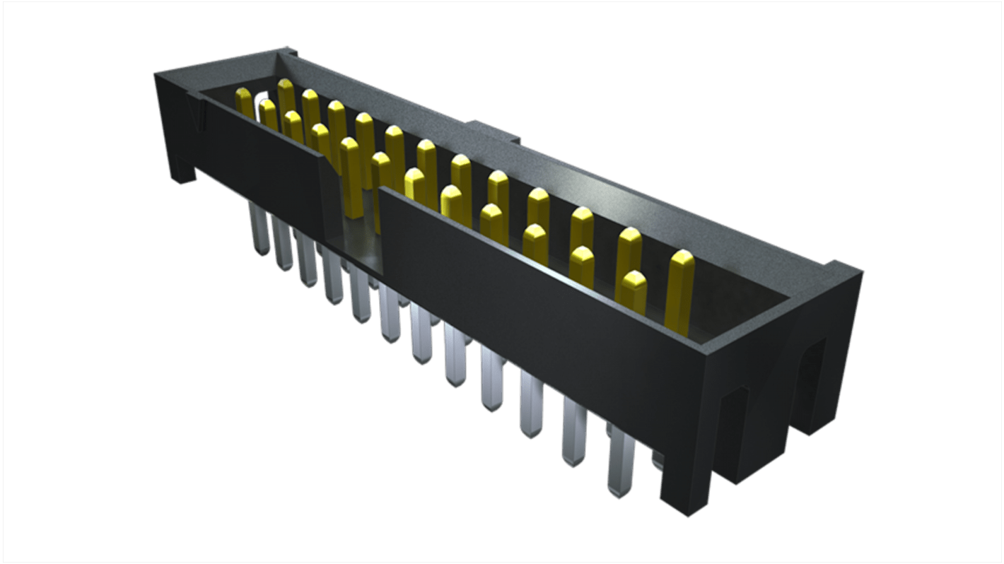 Samtec STMM Series Straight Surface Mount PCB Header, 40 Contact(s), 2.0mm Pitch, 2 Row(s), Shrouded