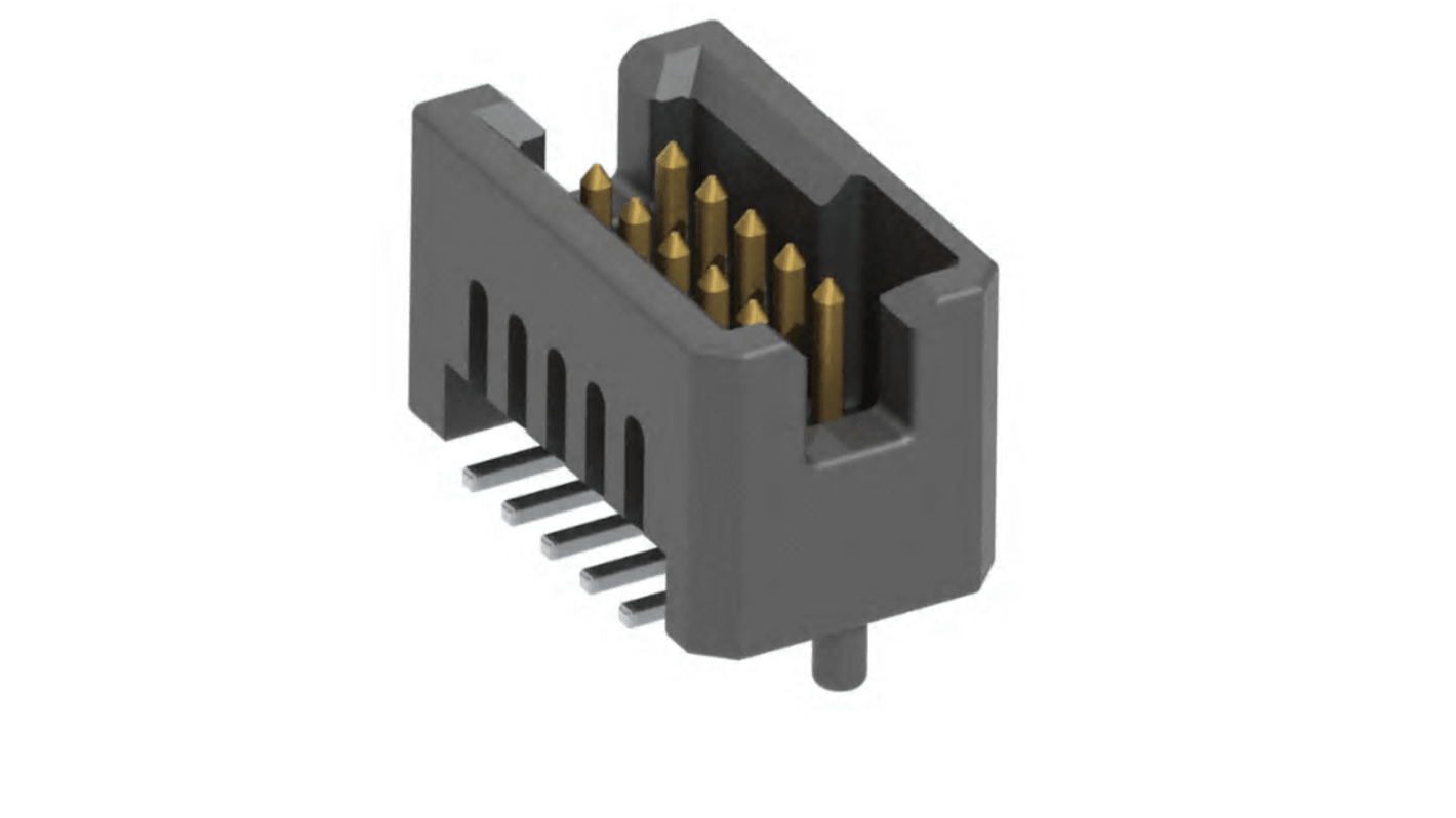 Samtec TFM Series Straight PCB Header, 14 Contact(s), 1.27mm Pitch, 2 Row(s)