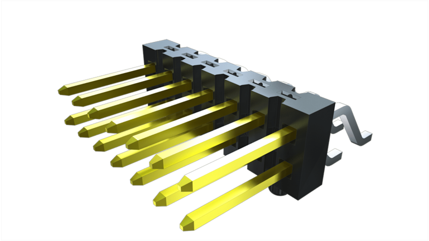 Samtec TSM Series Horizontal Surface Mount Pin Header, 100 Contact(s), 2.54mm Pitch, 2 Row(s), Unshrouded