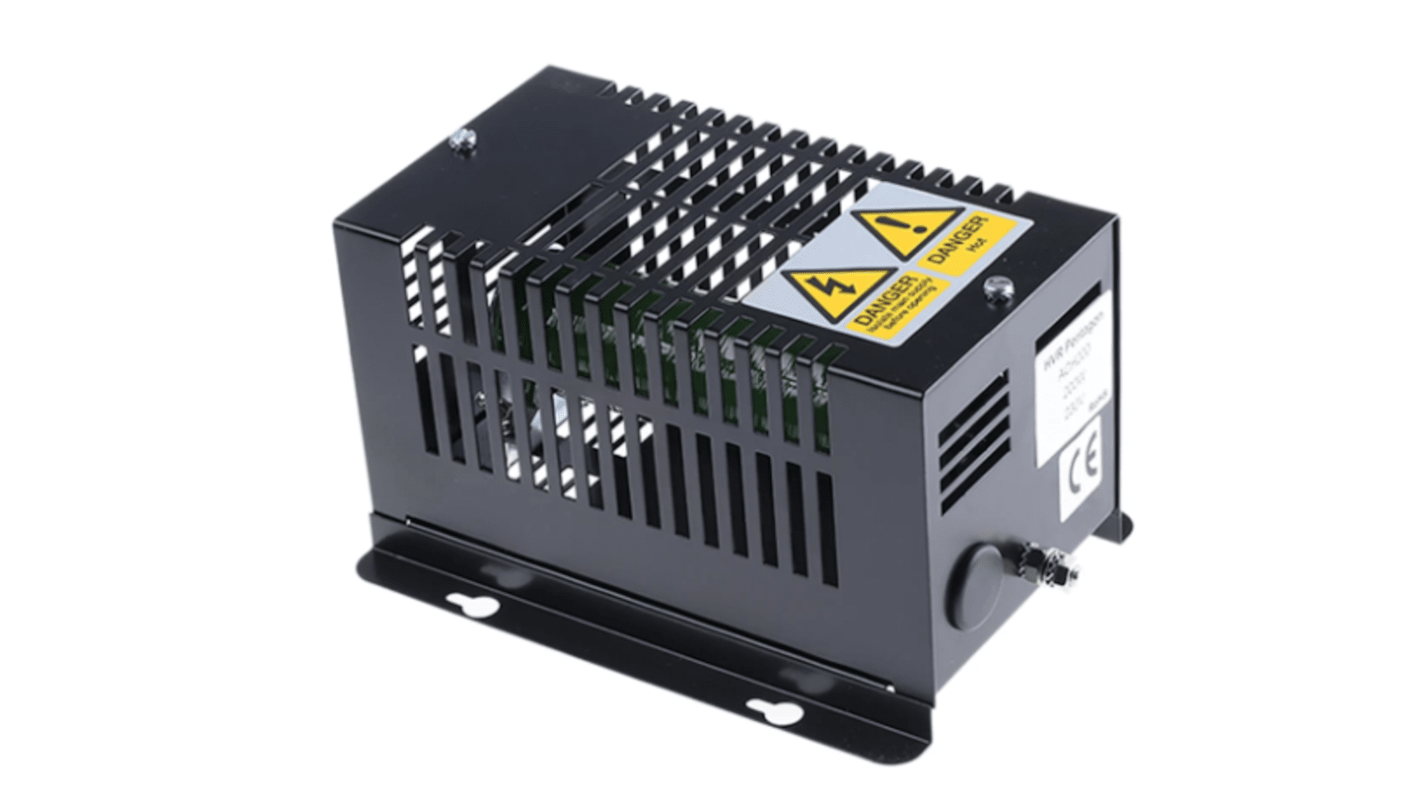 RS PRO Enclosure Heater, 230V ac, 1000W Output, 1000W Input, 280°C, 430mm x 182mm x 153mm