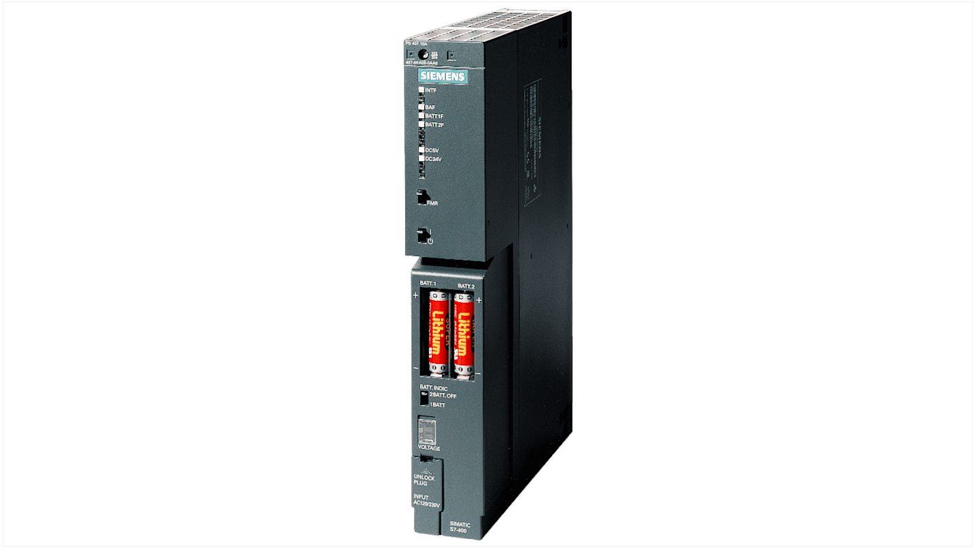 Fuente de alimentación Siemens SIMATIC S7-400 Series, 230 V, para usar con SIMATIC S7-400