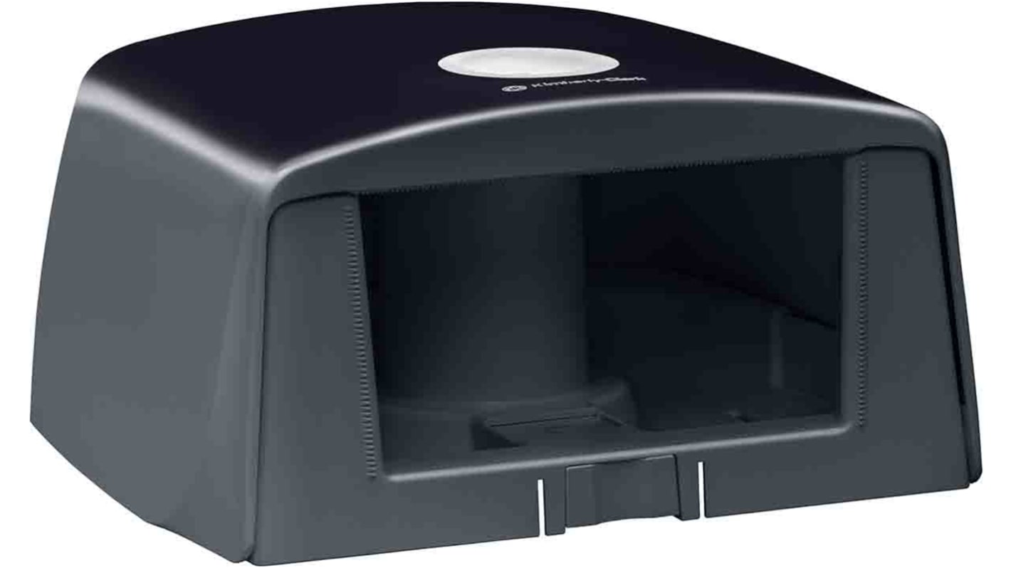 Kimberly Clark Black Toilet Roll Dispenser, 28.8cm x 29.6cm x 15.5cm