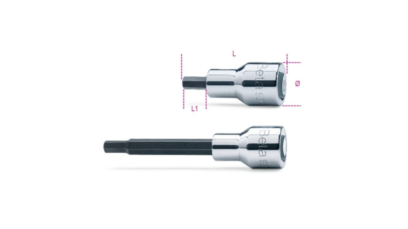 BETA Hexagon Screwdriver Bit, 5 mm Tip