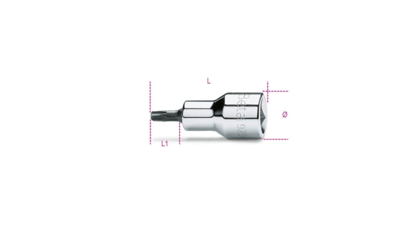 BETA Torx Screwdriver Bit, T40L Tip