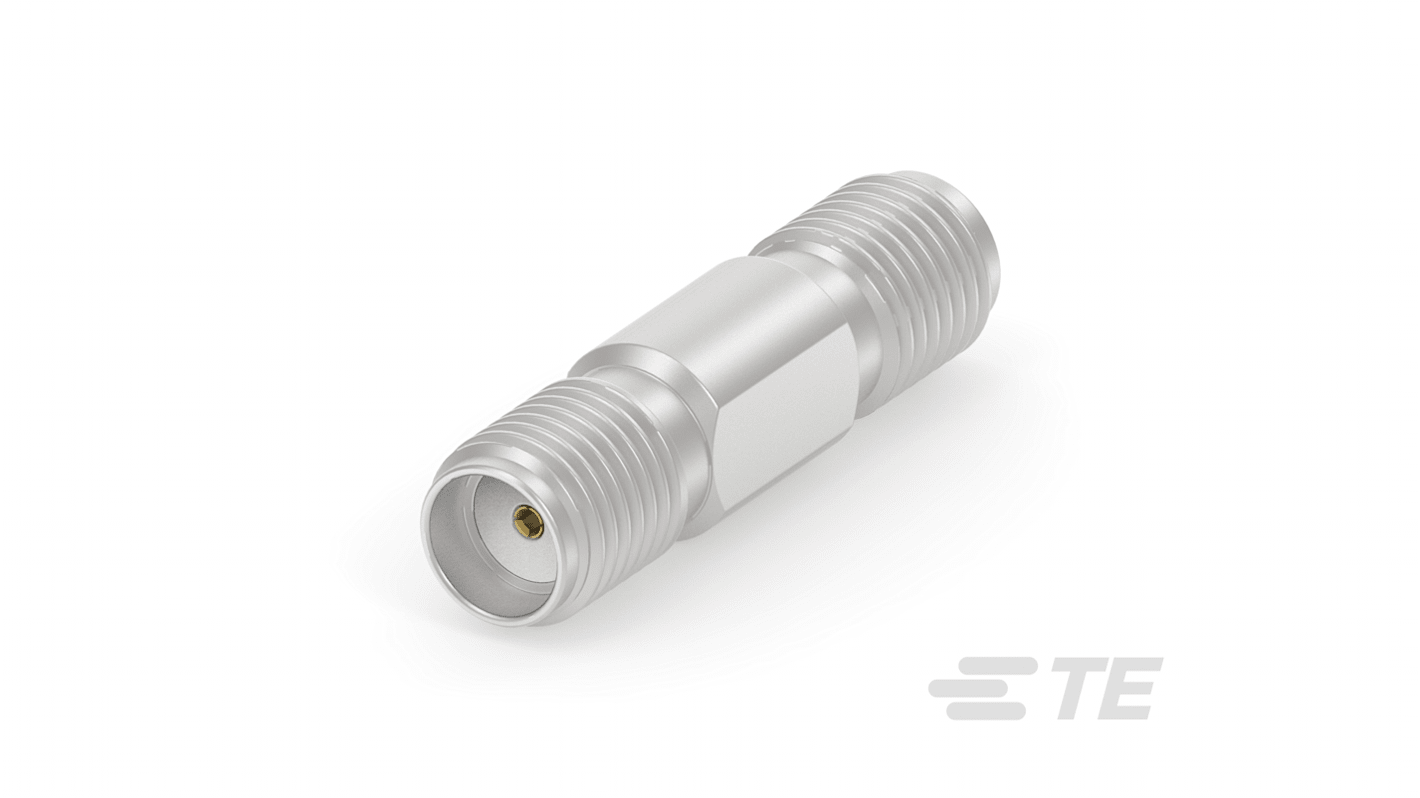 TE Connectivity Straight 50Ω RF Adapter SMA Socket to SMA Socket