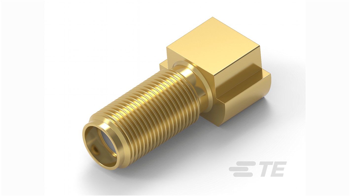 TE Connectivity Buchse RF-Steckverbinder SMA-Steckverbinder, PCB, Löt-Anschluss, 50Ω, Gerade