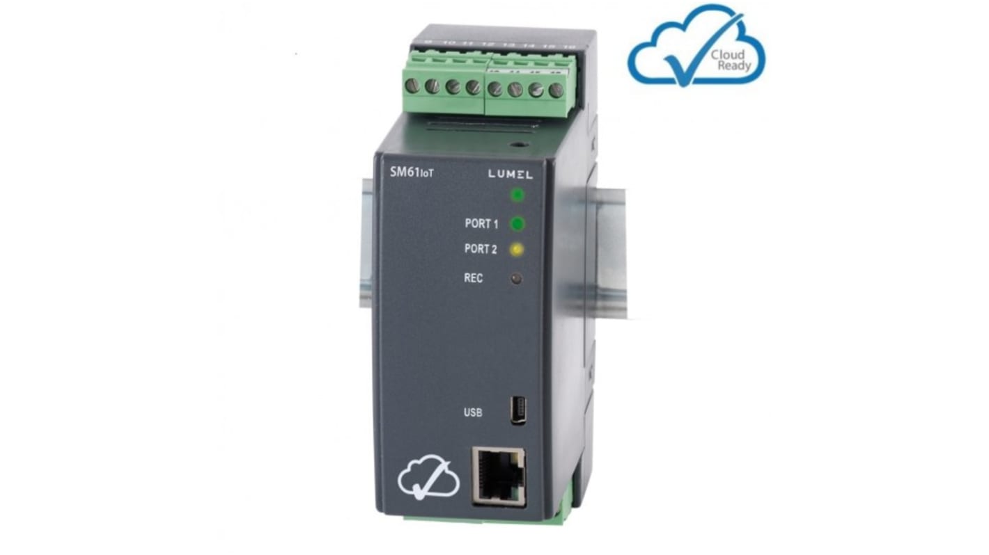 Sifam Tinsley 温度数据记录仪, 2输入, 以太网，RS232，RS485，USB，无线接口, 最大可测85 → 253 V ac, 90 → 300 V dc, SM61IoT