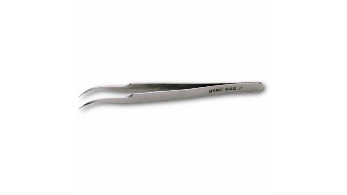 Set di pinzette Usag 040/7 in Acciaio inox, 120 mm mm, anti-magnetiche