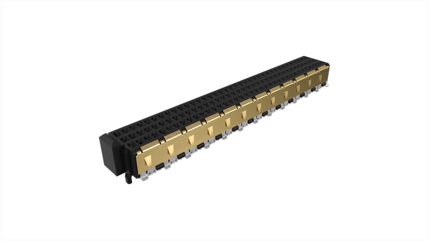 Amphenol ICC BergStak Secure Connector 3 x 37 Way Vertical D-sub Connector Socket, 1mm Pitch