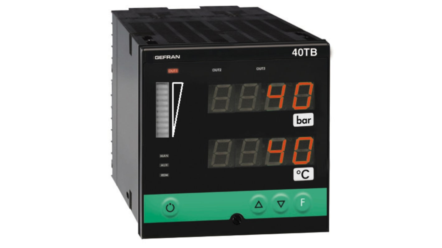 Analizador de red multifunción de panel Gefran, con display LED, para Presión, temperatura, dim. 92mm x 92mm