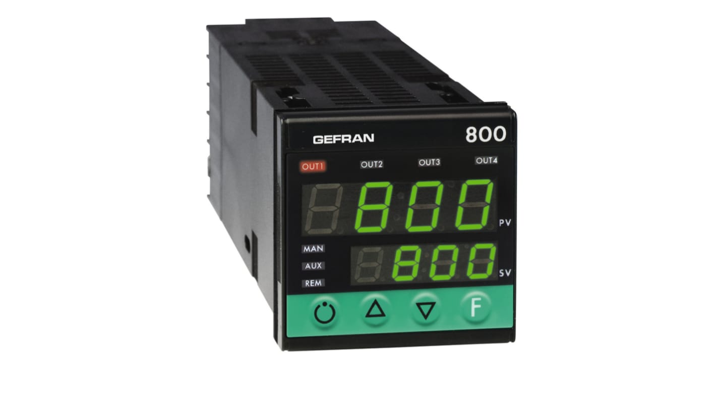 Rs-Online Controller Gefran 800 240 V 48 x 48 (1/16 DIN)mm 3 uscite Corrente analogica relè elettromeccanico relè a stato