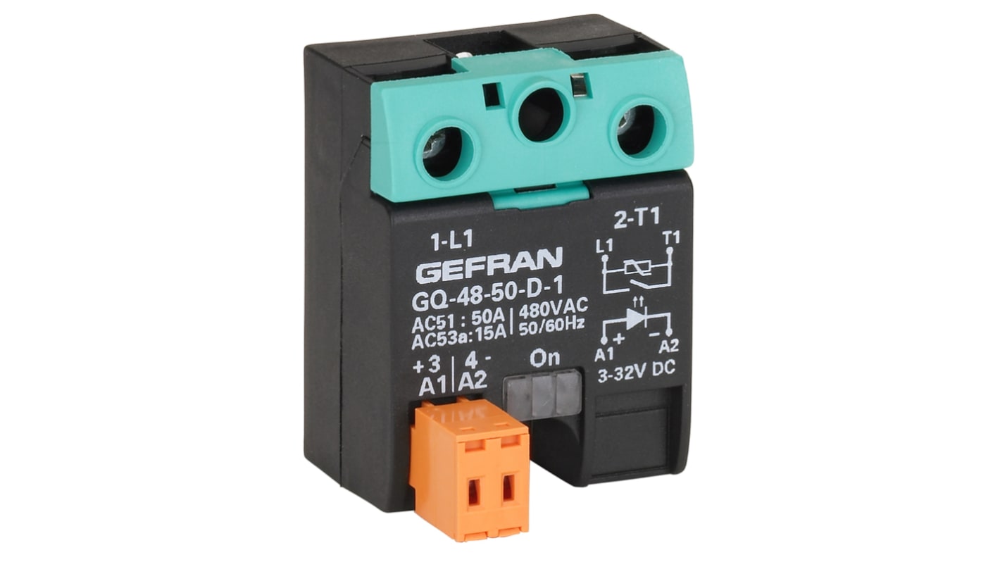 Gefran GQ Series Solid State Relay, 15 A Load, Surface Mount, 600 V Load