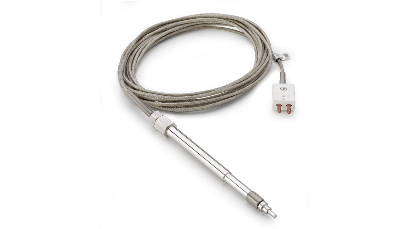 Gefran PT100 RTD Sensor, 8mm Dia, 153mm Long, +400°C Max