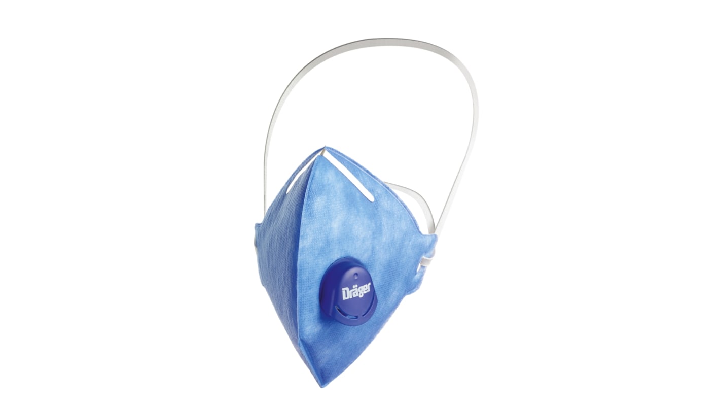 DRAEGER X-plore 1710 Series Disposable Respirator, FFP1, Valved, Fold Flat