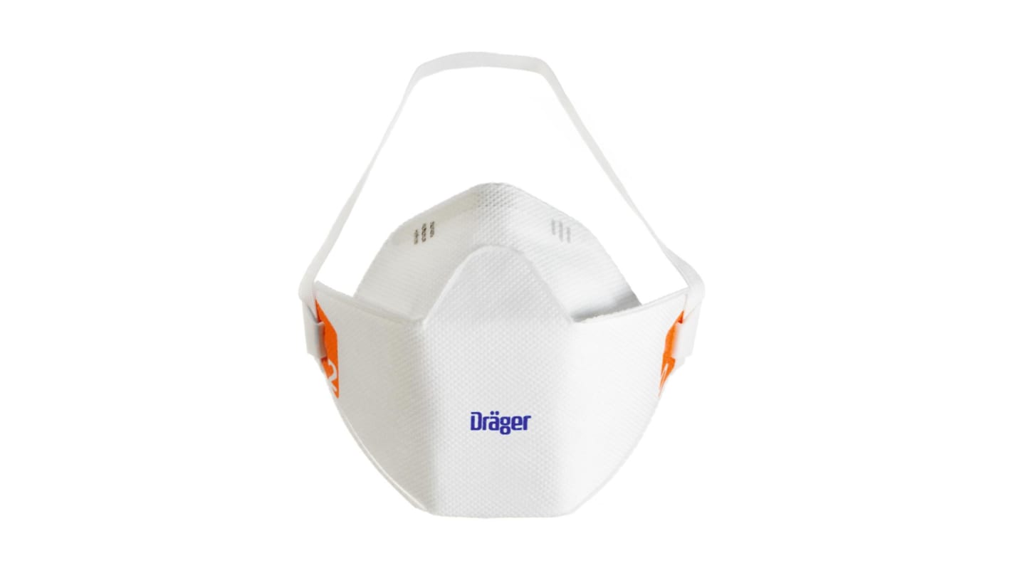 DRAEGER X-plore 1920 Series Disposable Respirator, FFP2, Non-Valved, Fold Flat