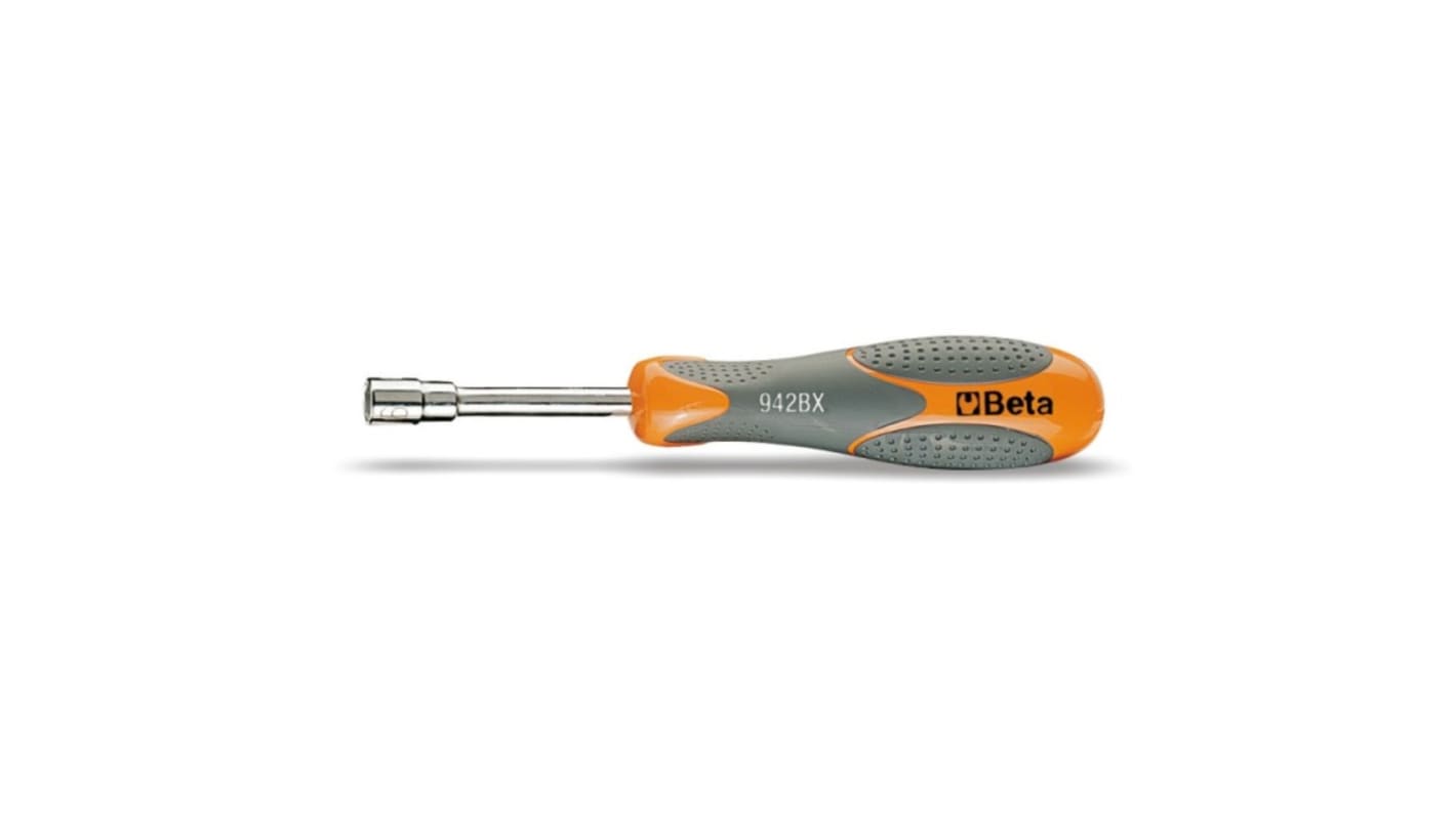 BETA Hexagon Nut Driver, 14 mm Tip, 70 mm Blade, 202 mm Overall