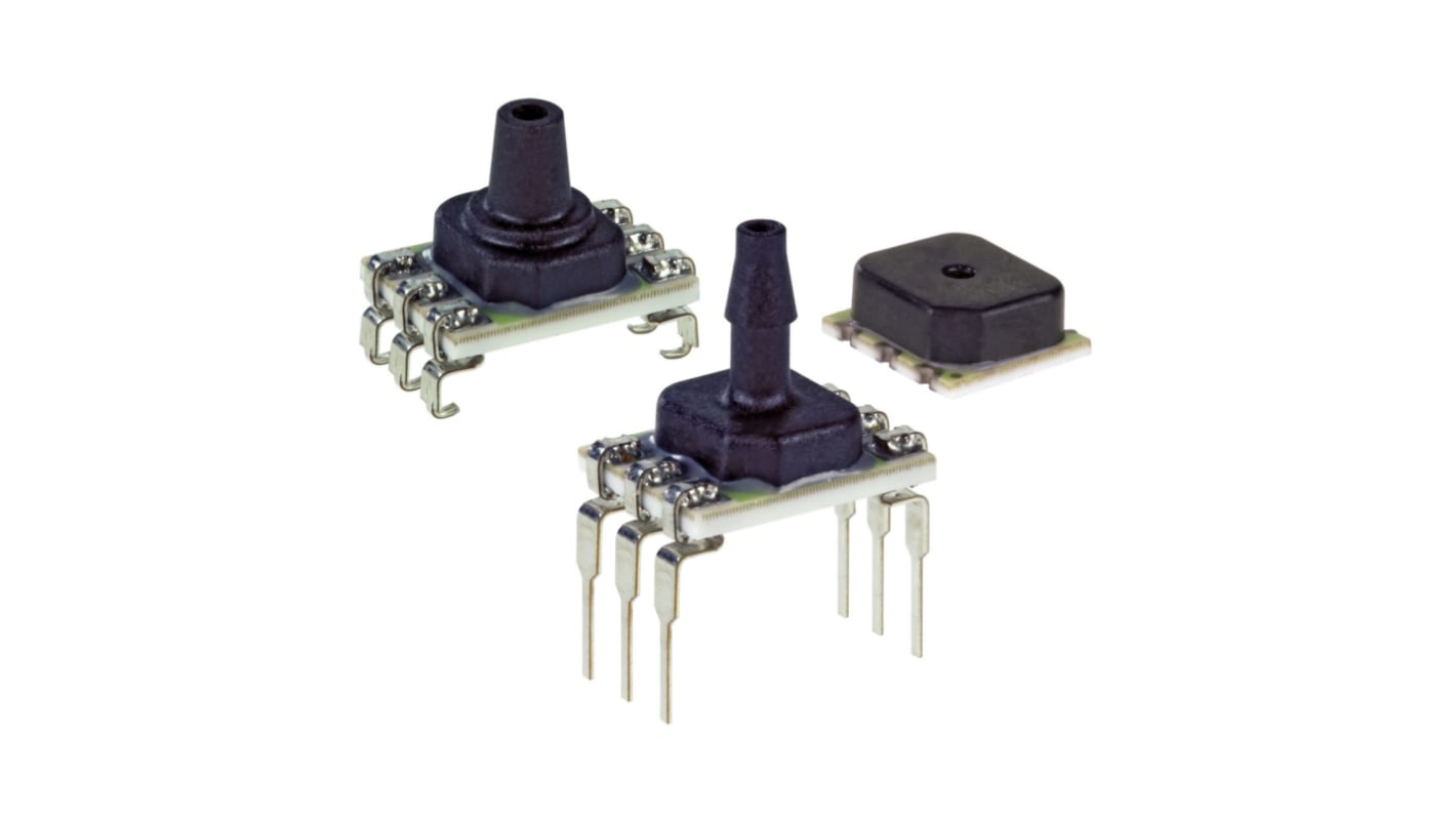 Honeywell Piezoresistive Pressure Sensor, 206kPa Operating Max, Through-Hole Mount, 6-Pin, 413kPa Overload Max, DIP