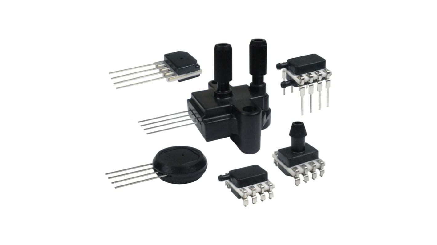 Honeywell Piezoresistive Pressure Sensor, 0.6kPa Operating Max, Through-Hole Mount, 8-Pin, 67.5kPa Overload Max, DIP