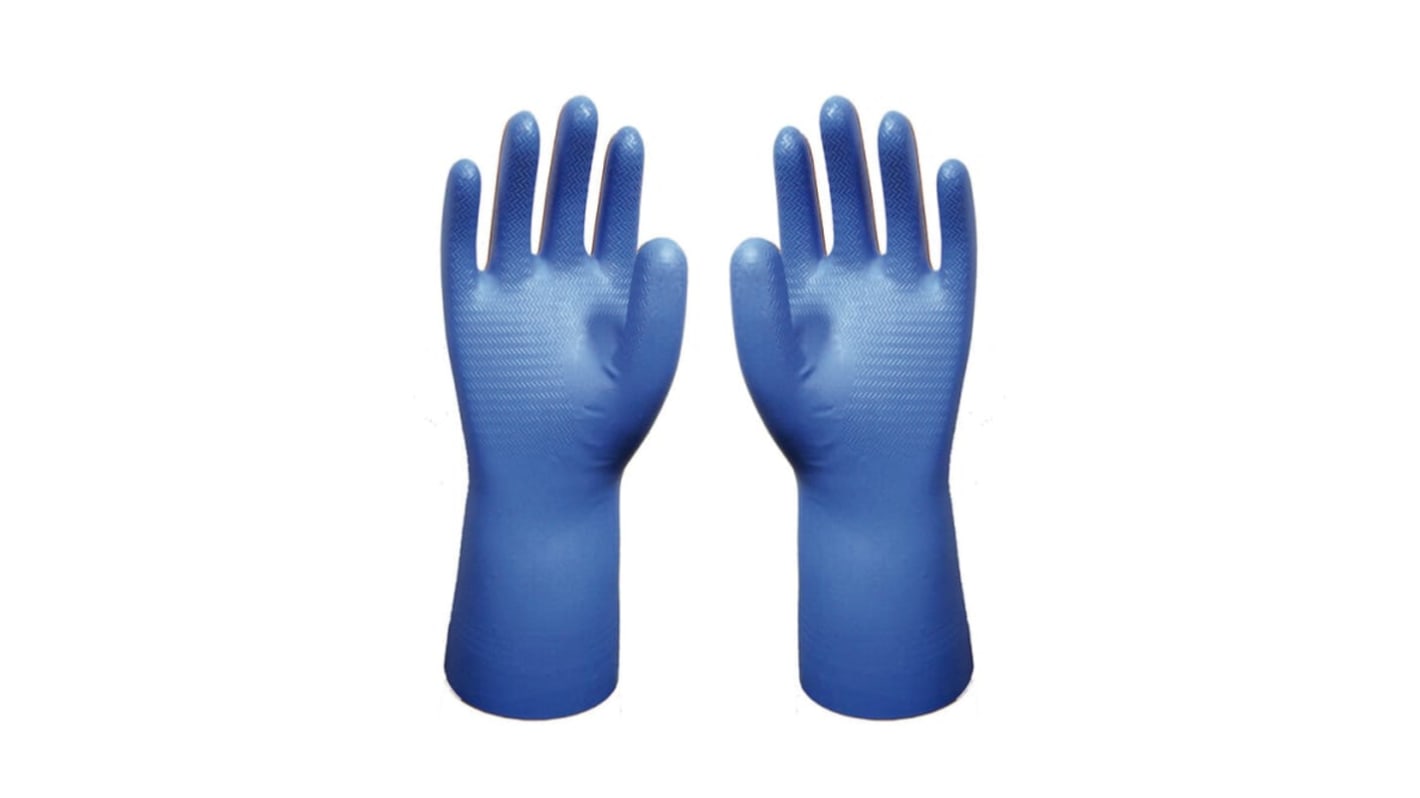 Guanti Showa Showa 707D, Tg. 10, in Nitrile, col. Blu