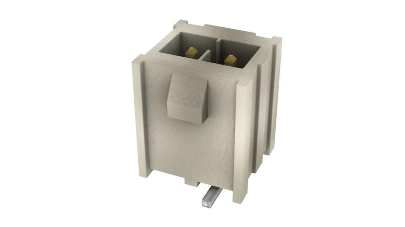 Samtec IPL1 Series Vertical Surface Mount PCB Header, 2 Contact(s), 2.54mm Pitch, 1 Row(s), Shrouded