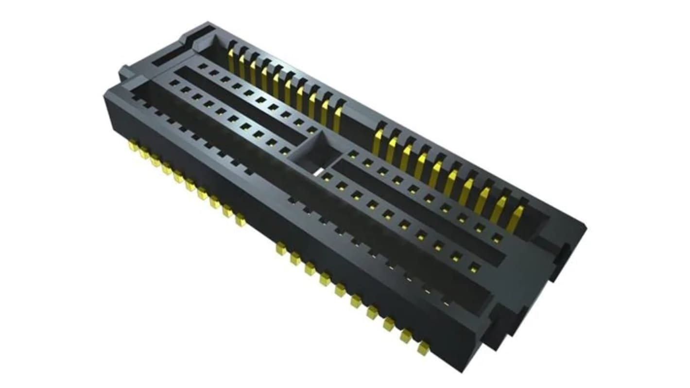 Samtec LTH Series Horizontal PCB Header, 20 Contact(s), 0.5mm Pitch, 2 Row(s)