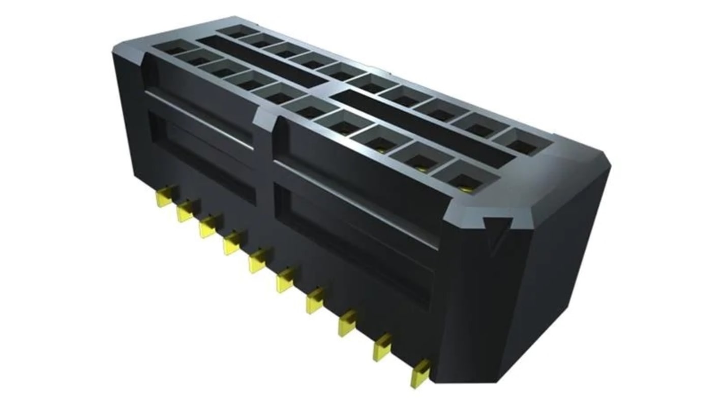 Gniazdo PCB 20 -pinowe 2 -rzędowe raster: 0.8mm Listwa micro-gniazdowa Proste SMD