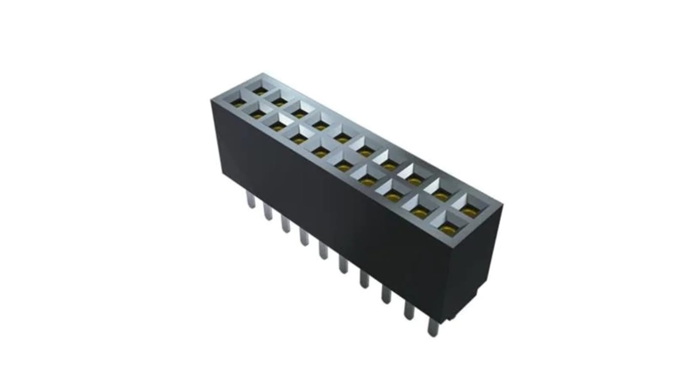 Gniazdo PCB 10 -pinowe 2 -rzędowe raster: 1.27mm Taśma z gniazdem o wysokiej niezawodności Proste SMD