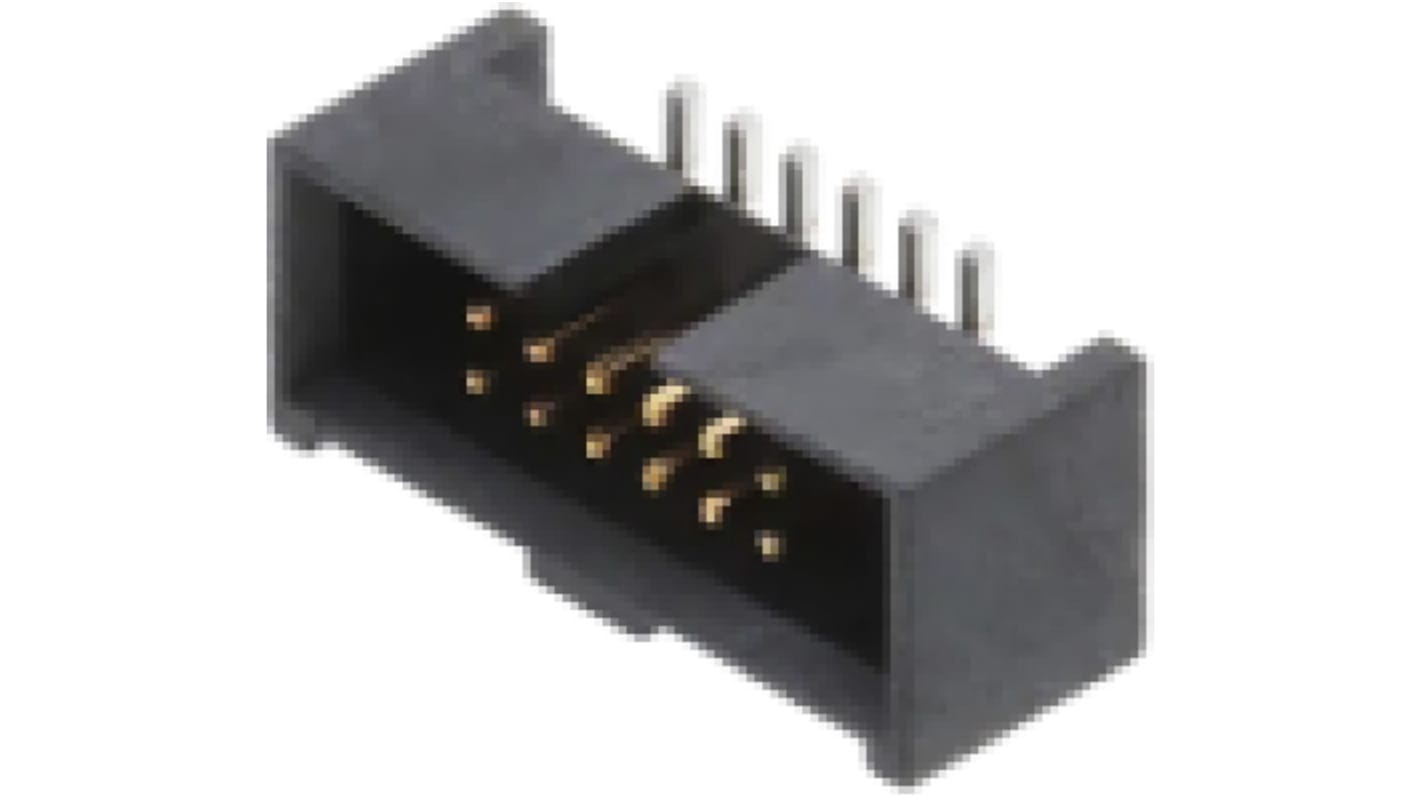 Samtec 垂直 基板接続用ピンヘッダ 12極 1.27mm 2列