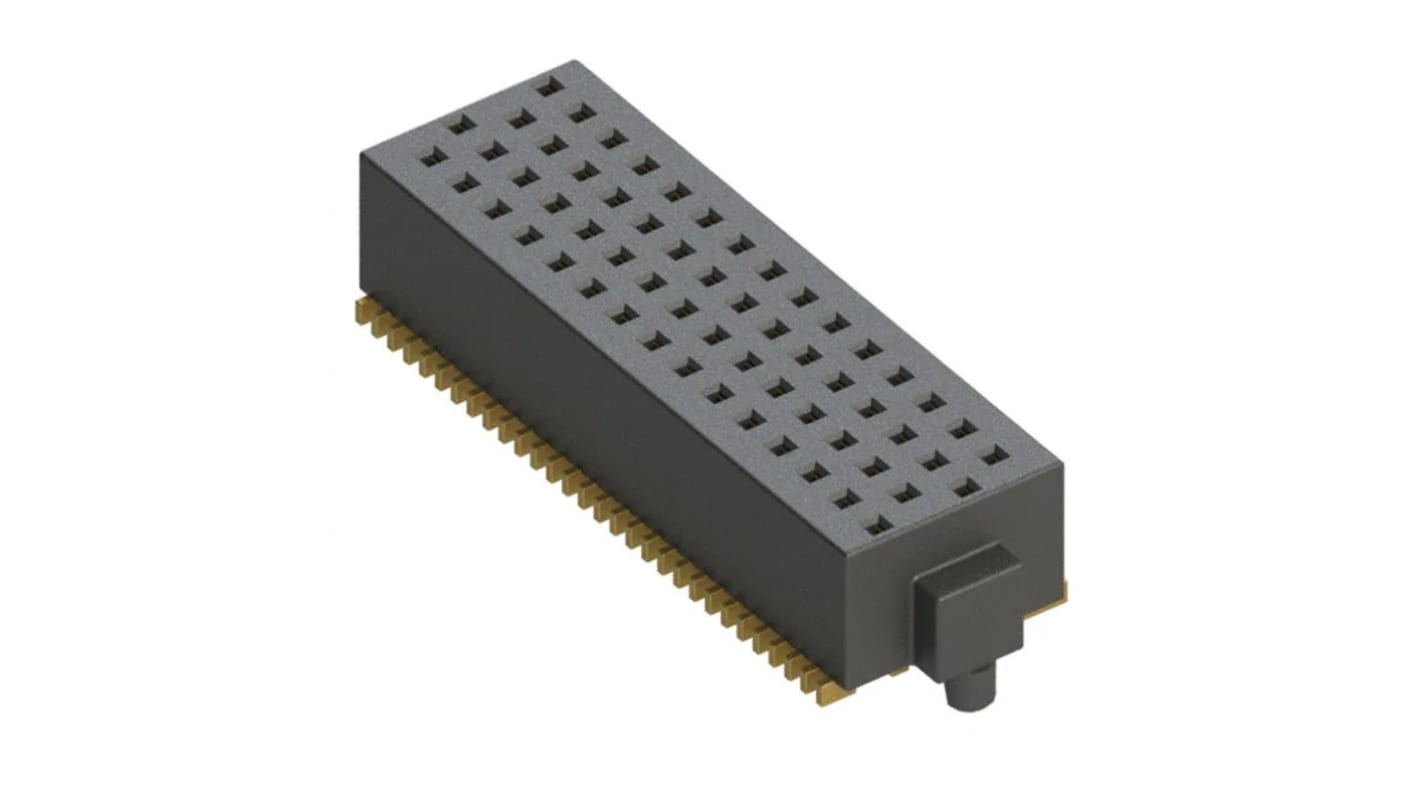 Samtec SOLC Series Straight Surface Mount PCB Socket, 30-Contact, 4-Row, 1.27mm Pitch, Solder Termination