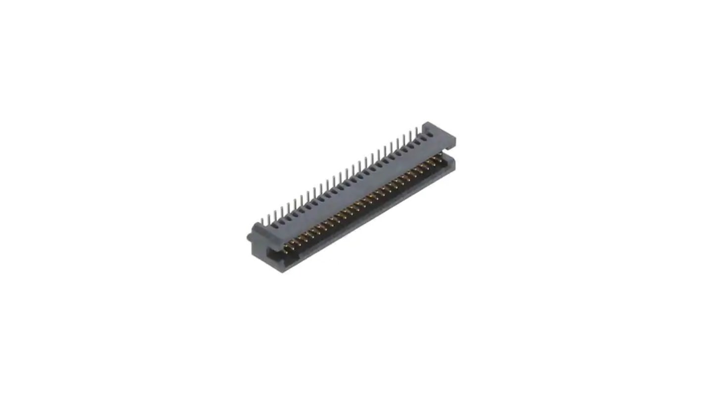 Samtec TFC Series Horizontal Surface Mount PCB Header, 50 Contact(s), 1.27mm Pitch, 2 Row(s), Shrouded