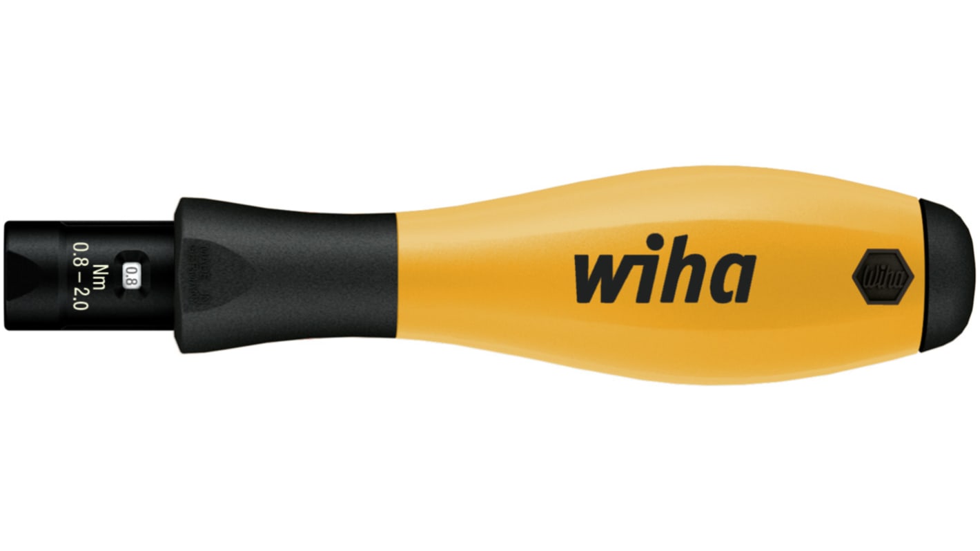 Wiha Adjustable Torque Screwdriver, 0.4 → 0.1, 25 mm, 90 mm Drive