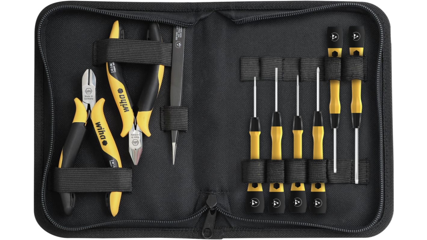 Wiha 9 Piece Electronics Tool Kit with Bag