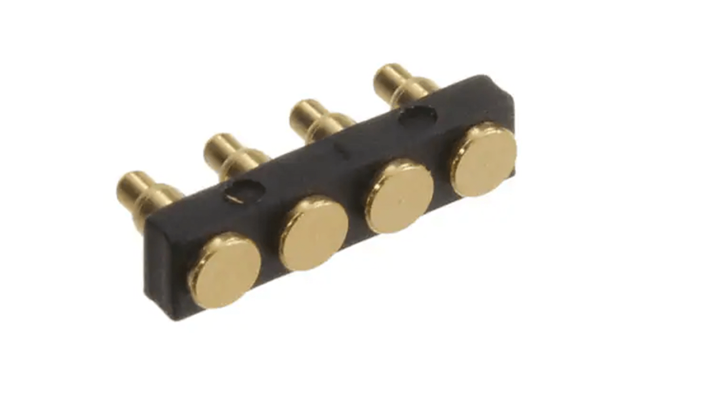 Złącze PCB 4-pinowe raster: 2.54mm -rzędowe RS PRO Przewlekany 12 V.