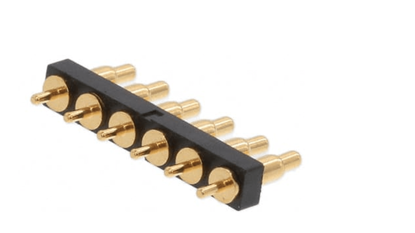 Złącze PCB 6-pinowe raster: 2.54mm -rzędowe RS PRO Przewlekany 12 V.