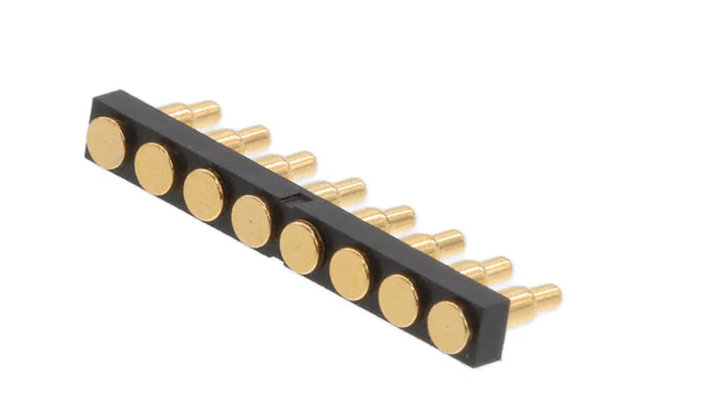 RS PRO 8p单排PCB连接器 直向, 2.54mm间距, 12 Volts, THT安装