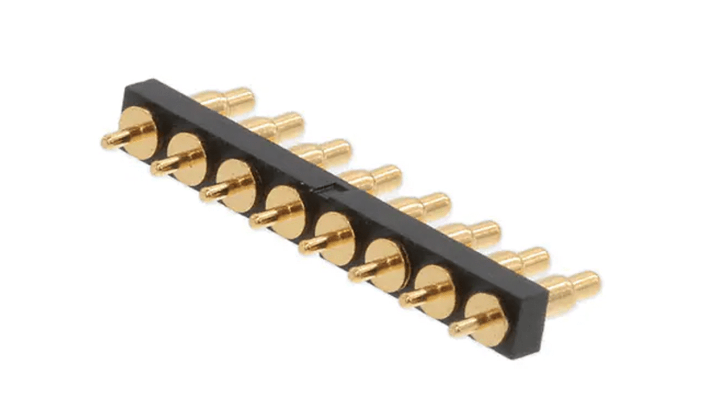 RS PRO 8p单排PCB连接器 直向, 2.54mm间距, 12 Volts, THT安装