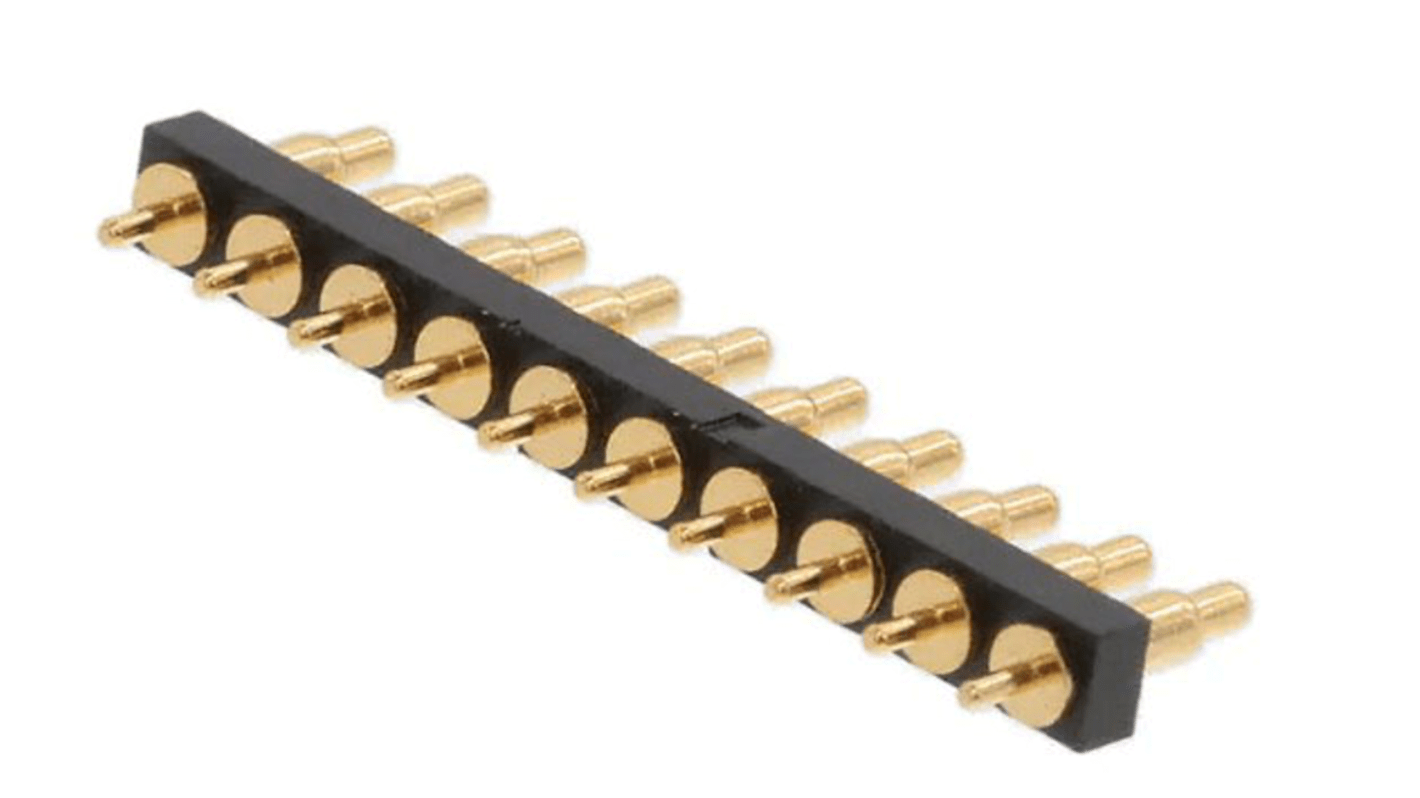 Złącze PCB 10-pinowe raster: 2.54mm -rzędowe RS PRO Przewlekany 12 V.