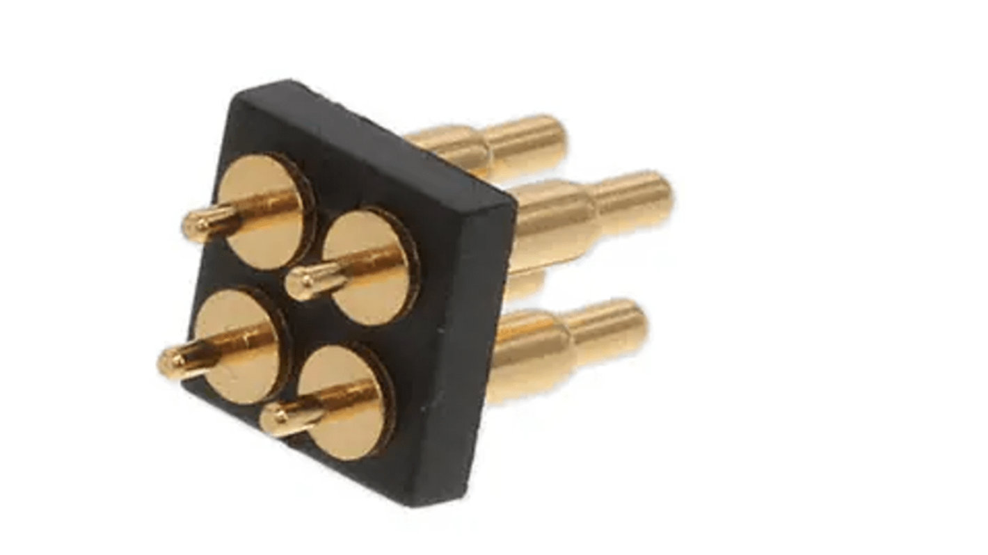 Złącze PCB 4-pinowe raster: 2.54mm 2-rzędowe RS PRO Przewlekany 12 V.