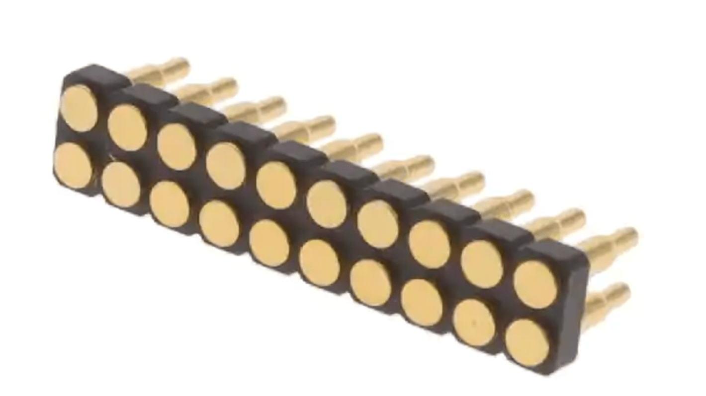 RS PRO Straight Through Hole PCB Connector, 20 Contact(s), 2.54mm Pitch, 2 Row(s), Unshrouded