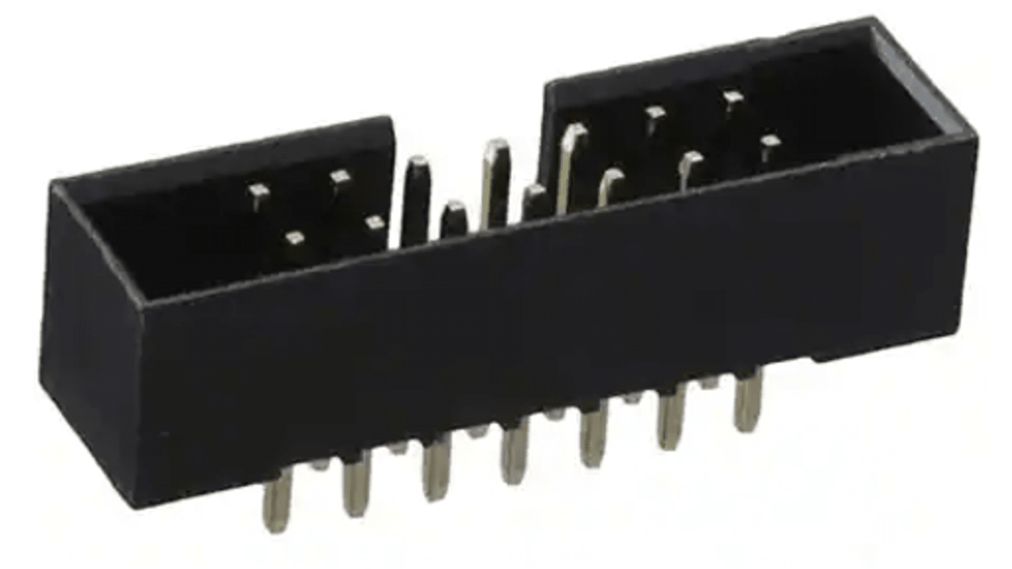 RS PRO Vertical PCB Header, 14 Contact(s), 2.54mm Pitch, 2 Row(s), Shrouded