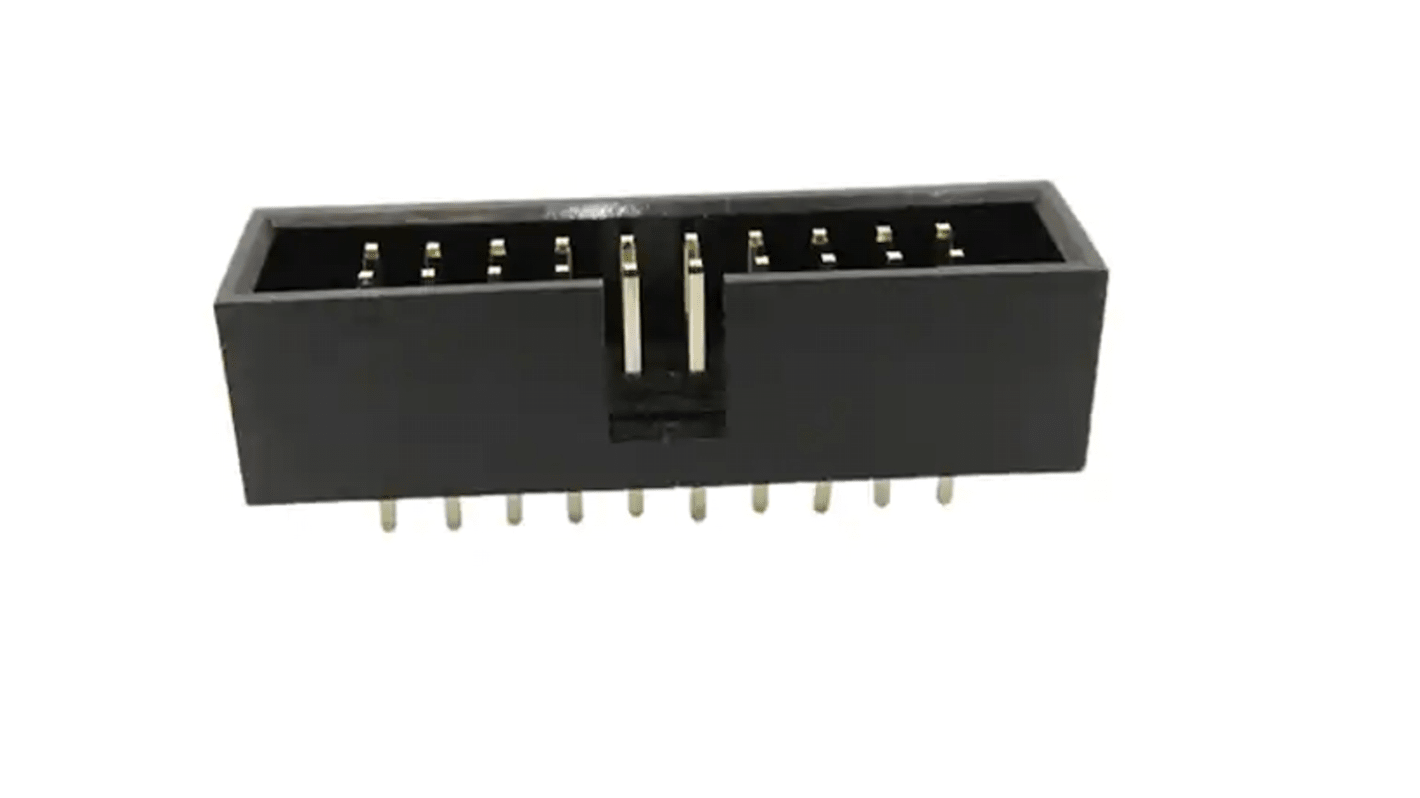 RS PRO Vertical PCB Header, 20 Contact(s), 2.54mm Pitch, 2 Row(s), Shrouded