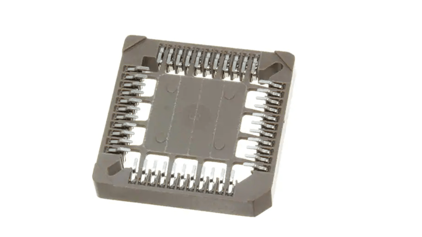 RS PRO 1.27mm Pitch 44 Way SMT PLCC IC Socket