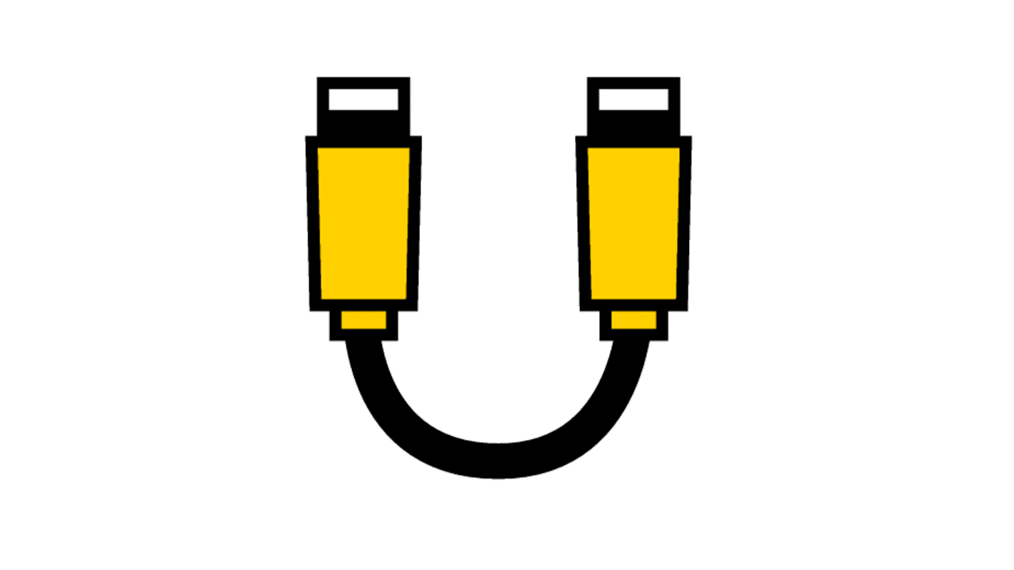 Turck Straight Male 4 way 7/8 in Circular to Straight Female 7/8 in Circular Sensor Actuator Cable, 15m