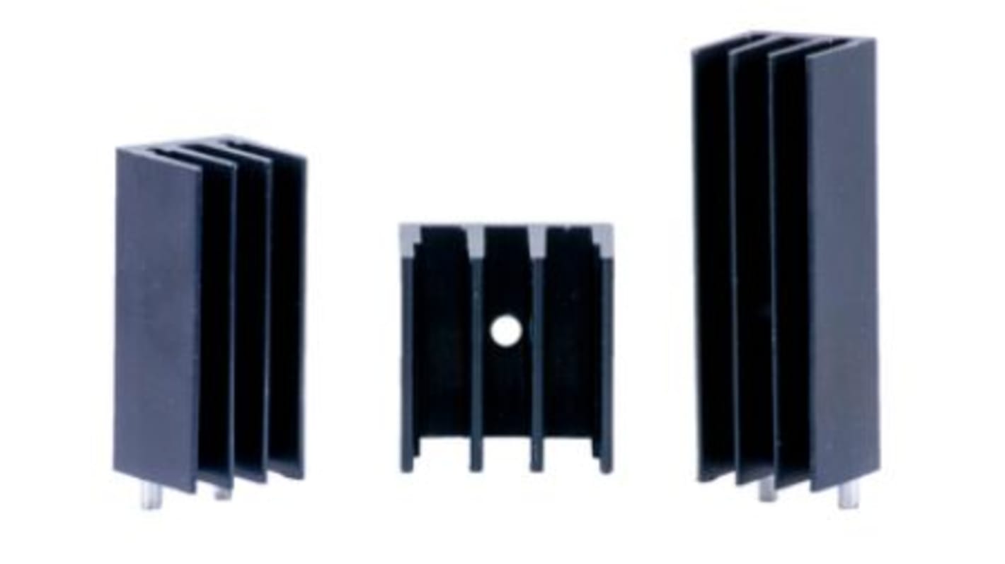Arcol Ohmite 电子散热器, 16.28 x 16.3 x 25.4mm, PCB通孔安装, 用于TO-220 和 TO-247 器件及桥式整流器