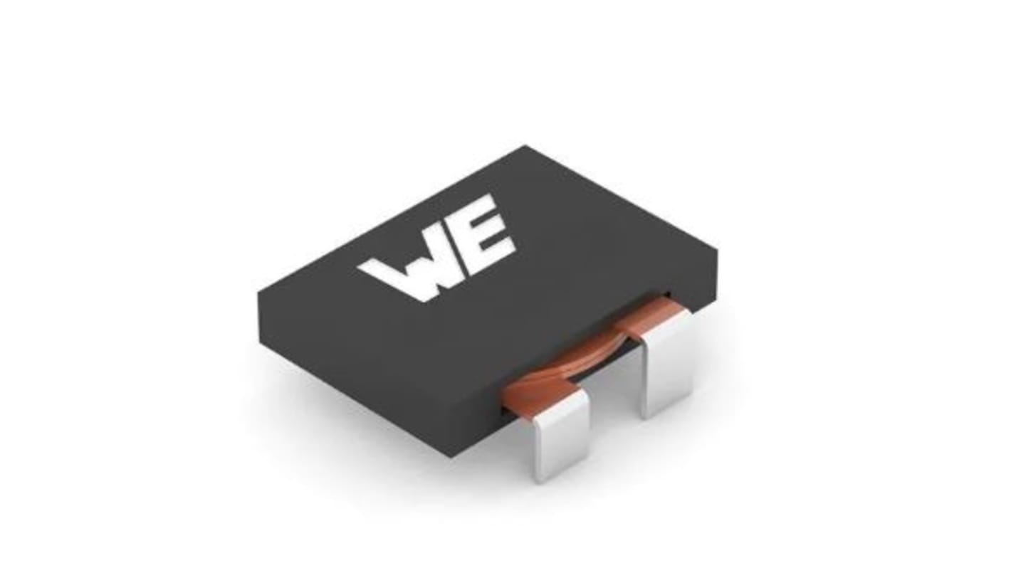 Wurth 2.2 μH ±20% Manganese Zinc Ferrite Leaded Inductor, Max SRF:23MHz, 28A Idc, WE-HCF