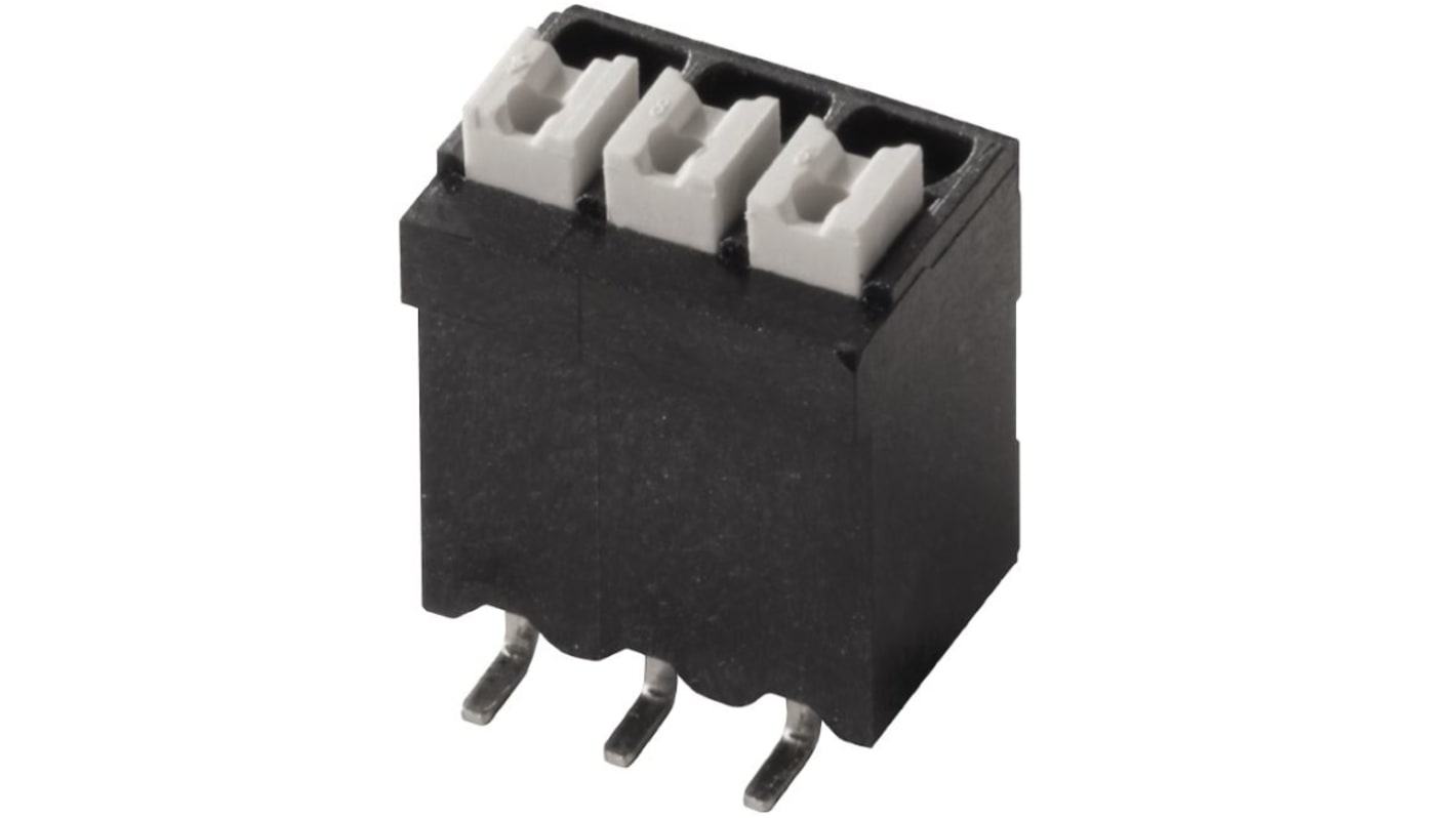 Weidmuller LSF Series PCB Terminal Block, 8-Contact, 3.5mm Pitch, Surface Mount, 1-Row