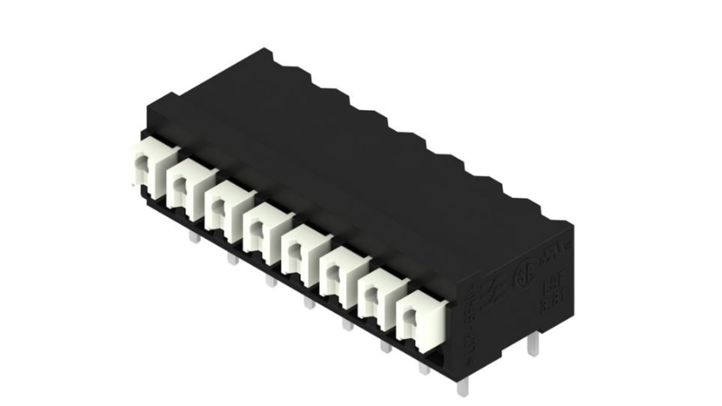 Morsettiera per circuito stampato Weidmuller a 8 vie, 1 fila, passo 3.81mm, Montaggio superficiale